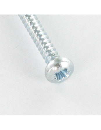Vis tôle tête cylindrique bombée large Pozi 5.5X30 Acier zingué