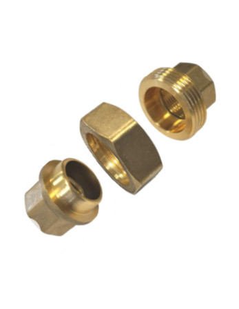 Raccord union droit 26x34 (1") Femelle/Femelle Laiton Figure 340