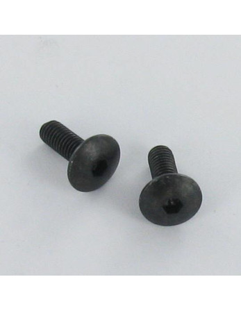 Vis Poelier Clé de 5 HC5 M8X16 Cranté SOUS Tête Diamètre de tête: 14 Acier zingué noir