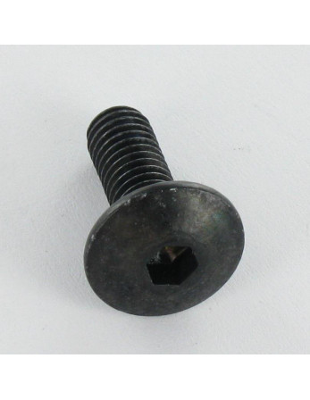 Vis Poelier Clé de 5 HC5 M8X16 Cranté SOUS Tête Diamètre de tête: 14 Acier zingué noir