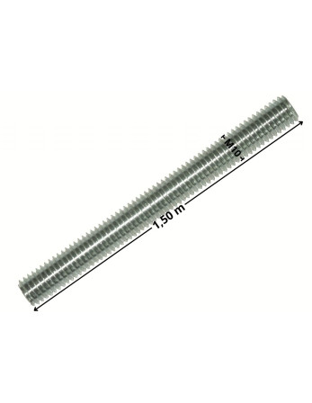 Tige filetée M10 Longueur 1.50M Acier zingué