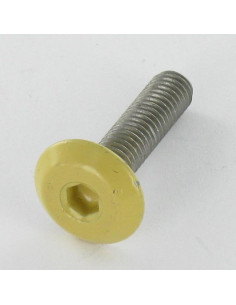 Vis métaux tête plate Clé de 4 HC4 M6X25 Acier zingué...