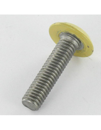 Vis métaux tête plate Clé de 4 HC4 M6X25 Acier zingué Tête RAL1002