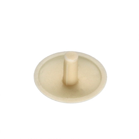 1 x Cache tête de vis Polyéthylène Diamètre de tête: 15 Diametre de tige 3 Longueur tige 4.5 RAL1015 ivoire clair