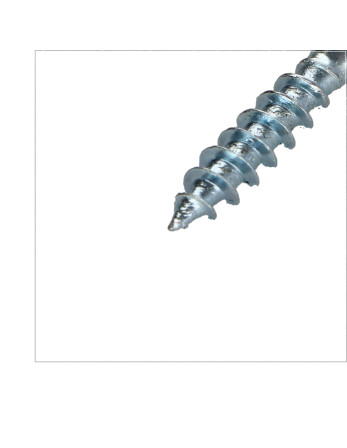 VBA Vis bois agglo Tête fraisée Pozi N°1 2.5X25 Filetage total Acier zingué microvis