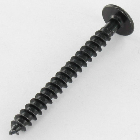 1 x Vis tôle Tête hexagonale TH 6.3X25 + Rondelle 18 Acier zingué noir 600 Heures brouillard salin sans rouille rouge