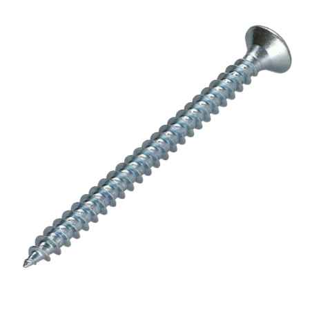 1 x VBA Vis bois agglo Tête fraisée Pozi N°2 4.5X65 Acier zingué