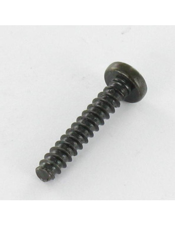 Vis tôle tête cylindrique bombée large Pozi 3.5X6.5 Acier zingué noir Sans pointe