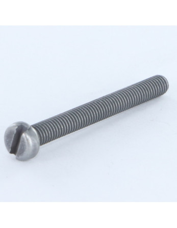 Vis métaux Tête cylindrique TC Fendue M5X45 Acier zingué 400 Heures brouillard salin sans rouille blanche