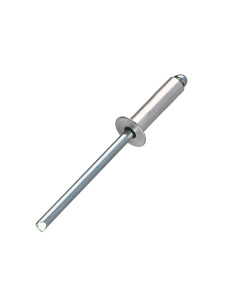 Rivet aveugle Aluminium Tige acier 4X16 Epaisseur de... 2