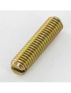 Vis métaux Sans tête Fendue M10X40 Bout plat Bichromaté