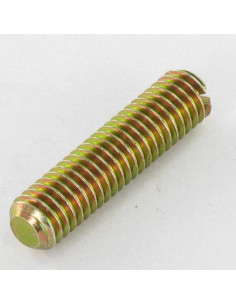 Vis métaux Sans tête Fendue M10X40 Bout plat Bichromaté 2