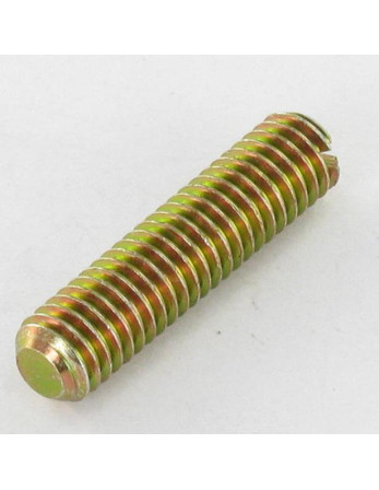 Vis métaux Sans tête Fendue M10X40 Bout plat Bichromaté