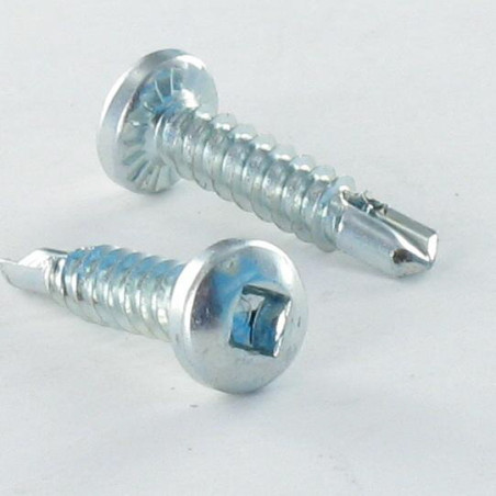 1 x Vis autoperceuse Tête cylindrique TC EMP Carré Empreinte carré 2 4.2X25 Acier zingué