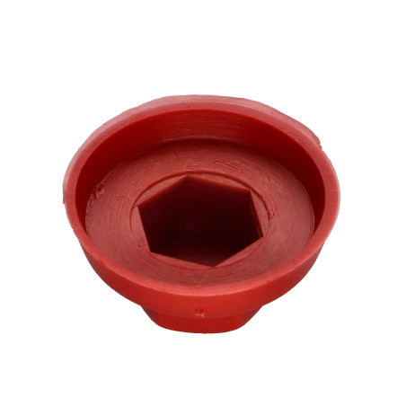 1 x Capuchon Tête hexagonale TH Polyéthylène RAL3003 pour vis autoperceuse ou tole de diam 4.8-5.5