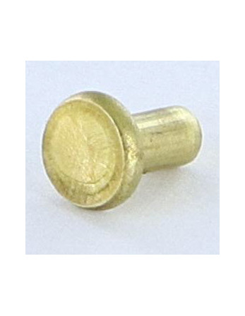Rivet à frapper Tête plate 3X5.5 Diamètre de tête: 5.5 EP1.3 Laiton