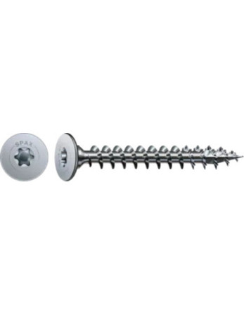 Spax Vis bois Tête plate 4X34 Filetée sur 16 TORX T20 4CUT WIROX