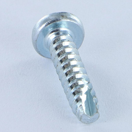 1 x Vis pvc Tête cylindrique bombée TCB Pozi 3.5X 5/8 Pointe antifendage type 17 Acier zingué