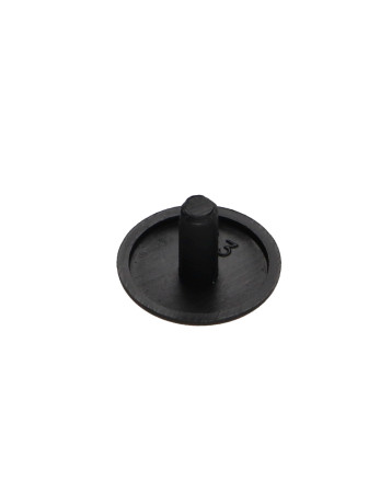 Cache tête de vis Polyéthylène Diamètre de tête: 12 Diametre de tige 3 Longueur tige 6.5 RAL9005 noir foncé