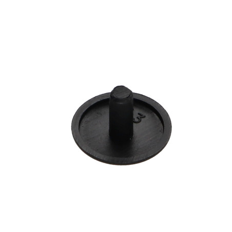 1 x Cache tête de vis Polyéthylène Diamètre de tête: 12 Diametre de tige 3 Longueur tige 6.5 RAL9005 noir foncé