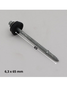 Vis autoperceuse Tête hexagonale TH 6.3X65 Rondelle... 2