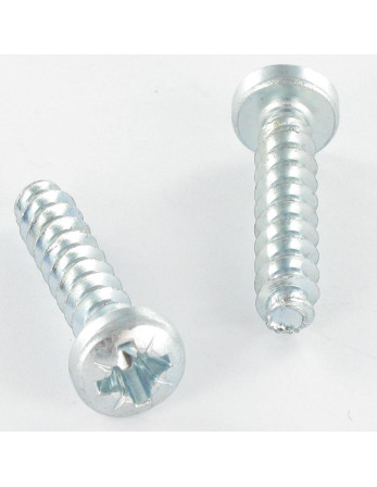 Vis pvc Tête cylindrique TC Pozi 6X30 Filet 40 Degrès Acier zingué