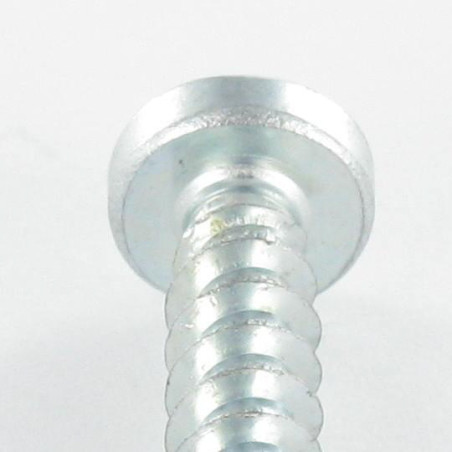 1 x Vis pvc Tête cylindrique TC Pozi 6X30 Filet 40 Degrès Acier zingué