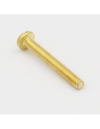 Vis métaux Laiton Tête cylindrique large TCL Fendue M4X30