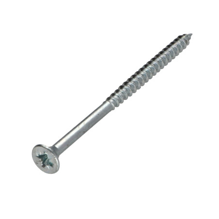 1 x VBA Vis bois agglo Tête fraisée Pozi N°3 6X110 Filetage partiel Acier zingué