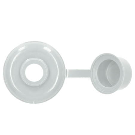 1 x Cache Tirefond De 7 RAL9001 blanc creme Polyéthylène