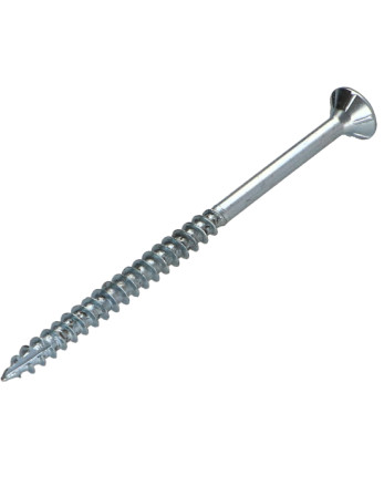 Vis bois TEKOR Tête fraisée Cranté 6X70 Filetée sur 42 TORX T30 Acier zingué Pointe antifendage type 17