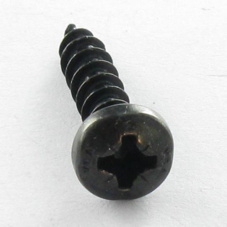 1 x VBA3 Tête ronde TR Pozi 4X13 Acier zingué noir