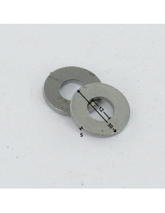 Rondelle Plate 12X30X5 Acier brut 2