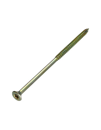 Vis bois TEKOR Tête fraisée Cranté 6X140 Filetée sur 70 TORX T30 ZBCR3+ Pointe antifendage type 17