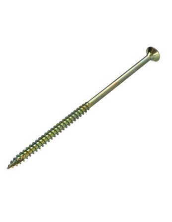 Vis bois TEKOR Tête fraisée Cranté 6X140 Filetée sur 70 TORX T30 ZBCR3+ Pointe antifendage type 17