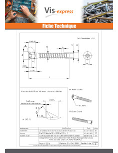 Vis d'assemblage confirmat Tête fraisée Hexagonal creux... 2