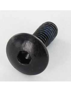 Vis Poelier M6X16 Clé de 4 HC4 Acier zingué noir Frein filet
