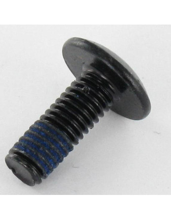 Vis Poelier M6X16 Clé de 4 HC4 Acier zingué noir Frein filet