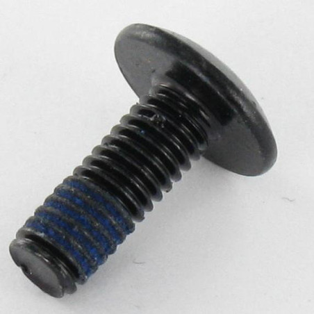 1 x Vis Poelier M6X16 Clé de 4 HC4 Acier zingué noir Frein filet