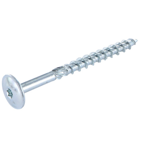 1 x VBA Vis bois agglo Tête disque TORX T30 6X120 Acier zingué