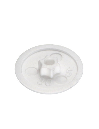 Cache tête de vis TORX T30 Diamètre de tête: 16.5 Polyéthylène blanc