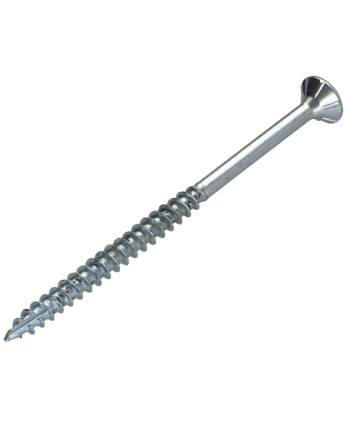 Vis bois TEKOR Tête fraisée Cranté 4X60 Filetée sur 36 TORX T20 Acier zingué Pointe antifendage type 17