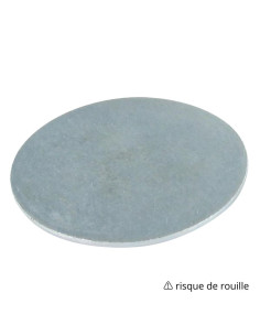 Rondelle / Disque sans trou 100X4 Acier brut 2