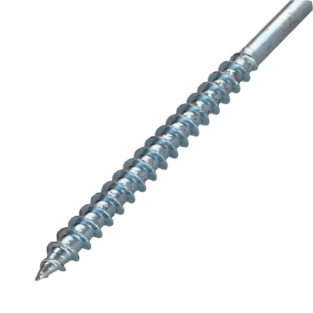 1 x VBA Vis bois agglo Tête ronde TR Pozi N°3 6X100 Filetée sur 60 Acier zingué