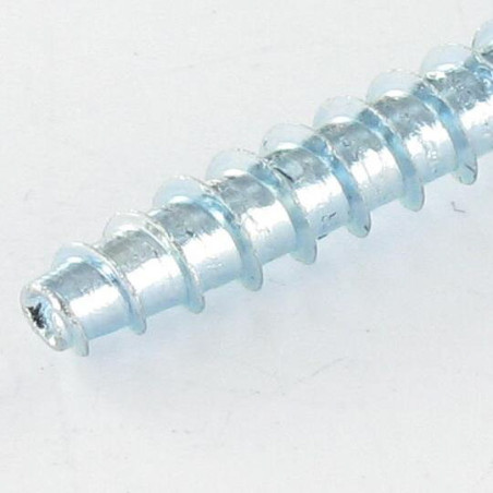 1 x Vis pvc TRILOBE Tête fraisée Pozi 2.5X10 FILET45 Acier zingué microvis