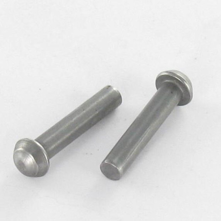 1 x Rivet à frapper Tête ronde TR 6X60 Acier brut