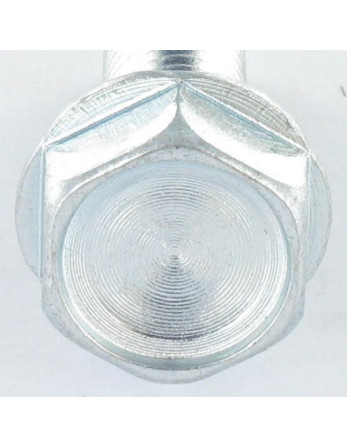 Vis autotaraudeuse Tête hexagonale TH Embase collerette crantée M10X30 Acier zingué