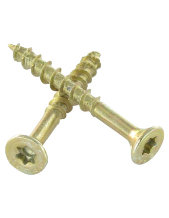Vis Spax Tête fraisée TORX T20 4X25 Filetée sur 25 Acier zingué noir