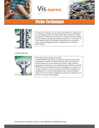 Vis Spax Tête fraisée TORX T20 4X25 Filetée sur 25 Acier zingué noir