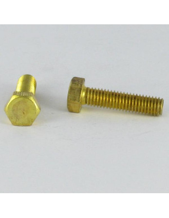 Vis métaux Laiton Tête hexagonale TH M5X16